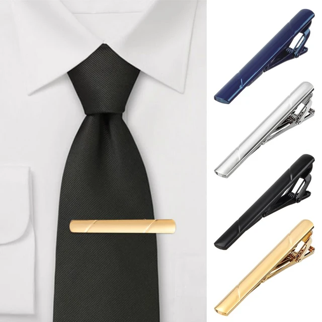 Tie Clips Men's Metal Necktie Dress Shirts Tie Pin For Wedding Ceremony Bar  Gold Tie Clasp Man Practical Necktie Accessories - AliExpress