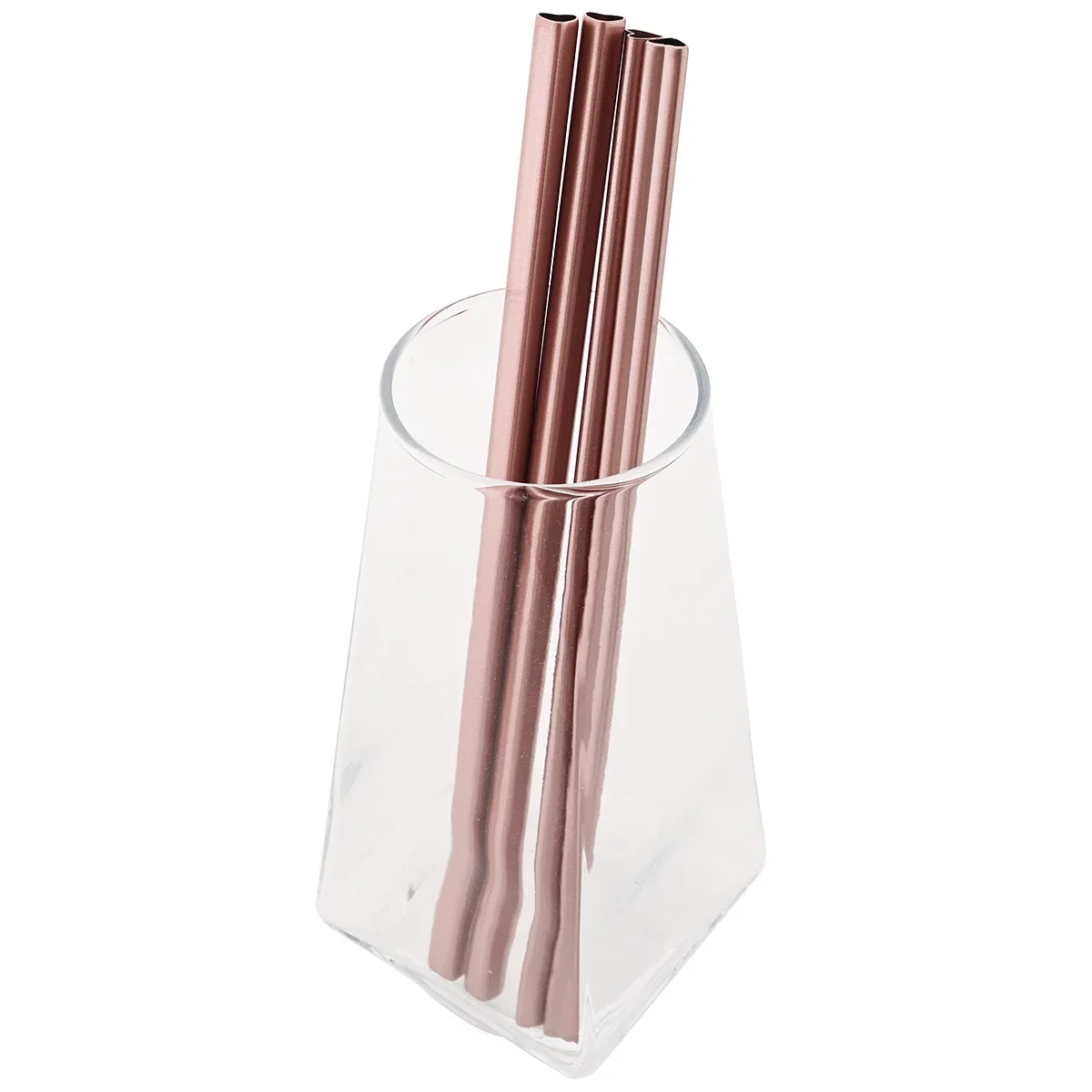 Heart-Shaped Stainless Steel Reusable Straw Set with Cleaning Brush