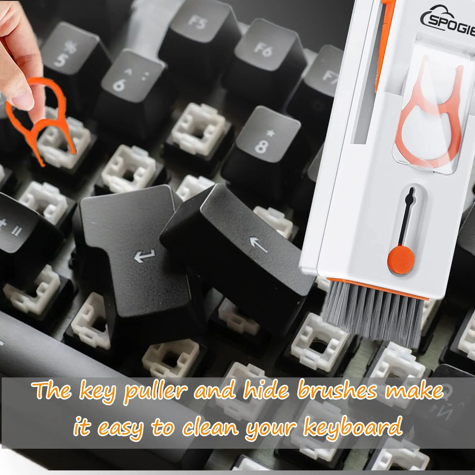 Kit Pulizia 12 In 1 Per Tastiera E Laptop - Con Spray, Spazzole E Accessori Per MacBook, IPhone, Fotocamera