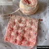 50g Chunky Yarn Long Dyed Peach Color Gradient Bean Thread Handmade Stick Needle Scarf Hat Soft Winter Decor Knitting Thread 1
