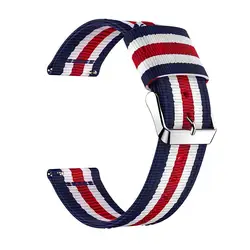Premium 22mm Nylon Canvas Sport Strap - Replacement Wristband Bracelet for 22mm (E)