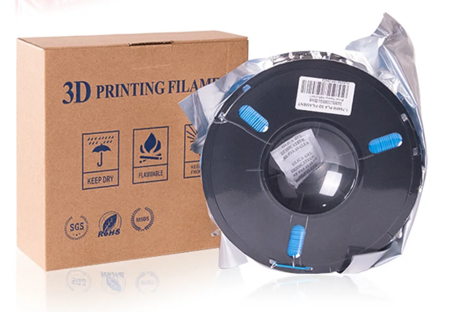 실버 PLA 3D 프린터 필라멘트 1.75mm 고품질 3D 프린팅 재료 PLA 실버 플라스틱 와이어 (3D 프린터용)