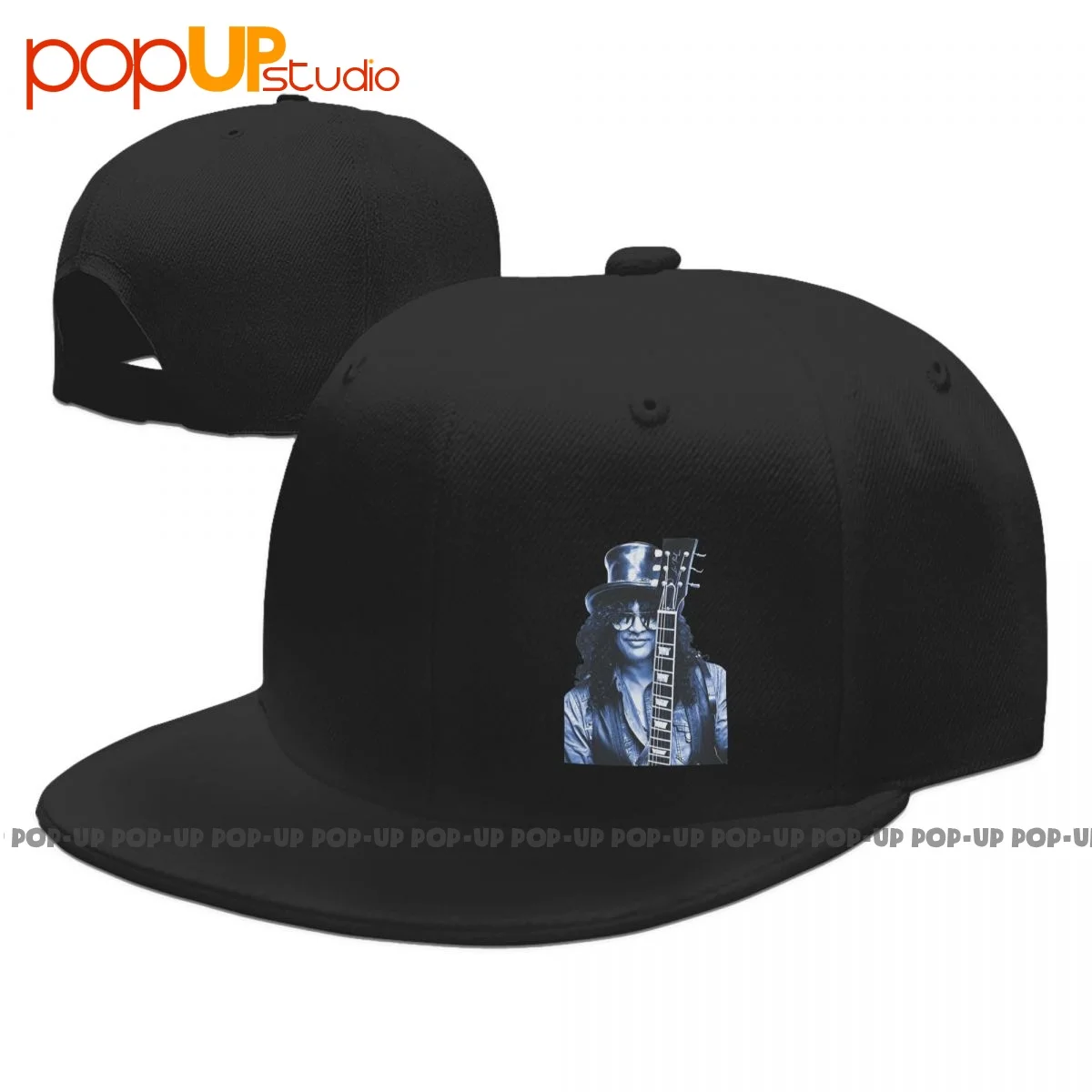 Unique Slash Guns N Roses Gibson Les Paul Gnr Music Band Snapback Cap Headwear Streetwear Berretti Da Baseball