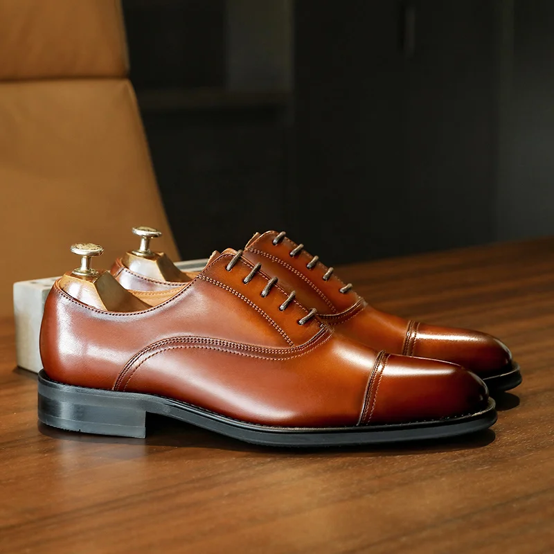 DESAI Handmade genuine leather business formal British Oxford