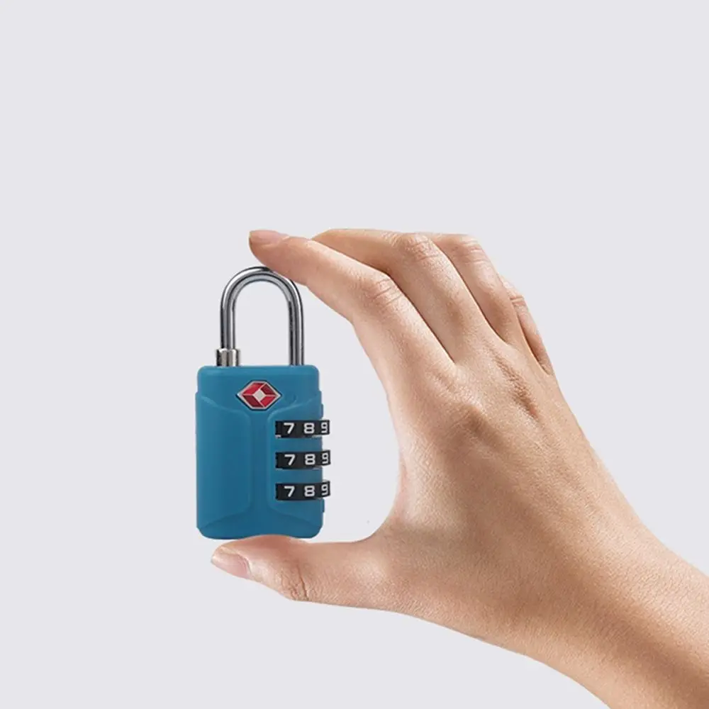 Description Picture 5 of itemPortable Padlock TSA Customs Lock 3 Dial Digit Combination Lock Anti-theft Lock Safely Code Lock Luggage Lock Protect Security