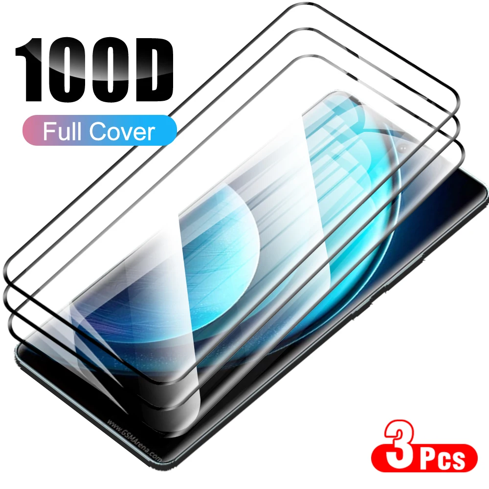 

3 шт., 100D, изогнутое Защитное стекло для телефона vivo X100 Pro, искусственное закаленное стекло для vivo X100 X 100 Pro, 100Pro, X100Pro, искусственное стекло V2324A