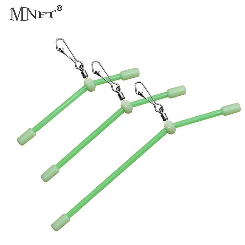 12 pièces anti-emmêlement pêche feeder lumineux - Booms anti-tangles avec snaps tube connecteur équilibre