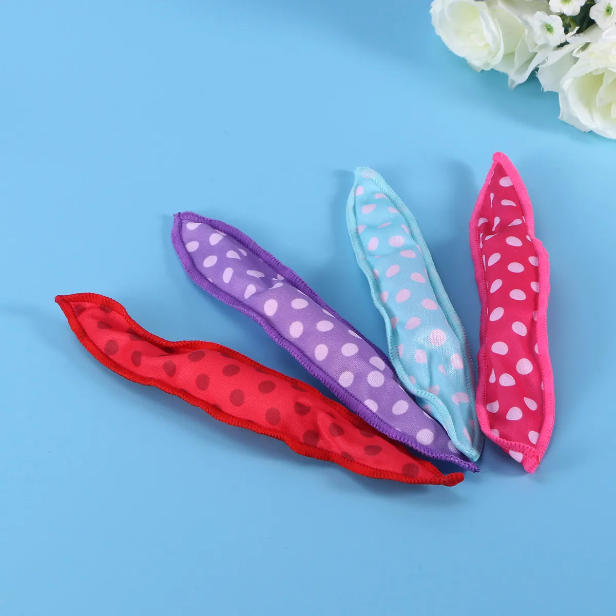 20Pcs 헤어 롤러 스폰지 폴카 도트 컬러 헤어 스타일링 도구 DIY 메이커 여..