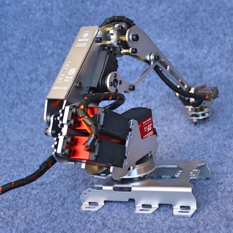 Nuovo Braccio Robotico a 6 Assi con Servomotori MG996R per Arduino, Kit Fai-da-Te con Ventosa, Giocattoli STEM - immagine 6