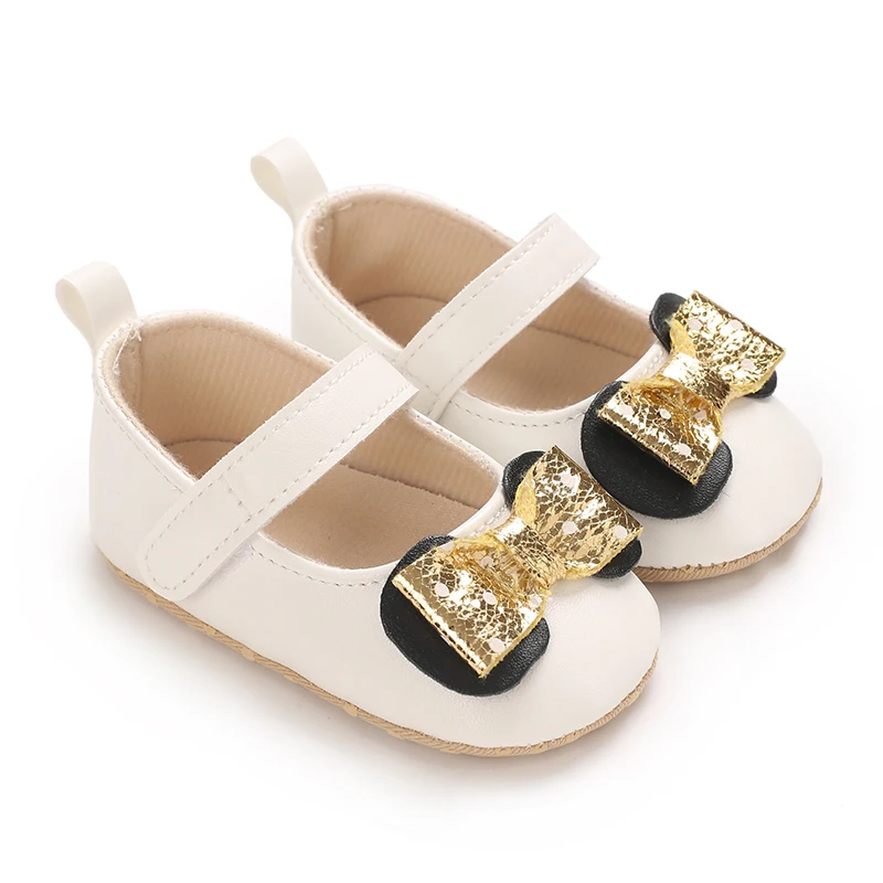 Spring And Autumn Baby Bow Princess Shoes Newborn One Year Old Female Baby Cannot Step Off Shoes 6