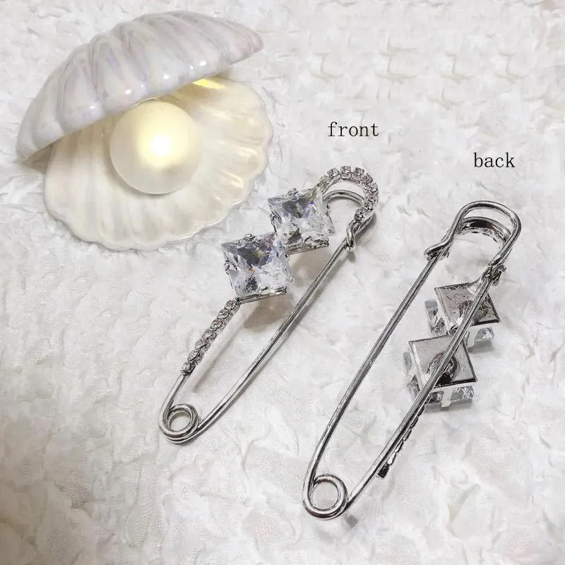 2 개/짝 3.5mm 내경 실버 크리스탈 핀 가죽 공예 액세서리 가방 의류 장식