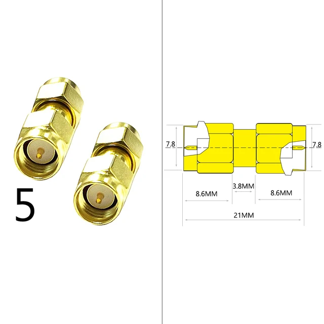 DexMRtiC SMA Male / Female RF Coax Adapter Connector Straight Right Angle T Type Splitter Goldplated NEW Wholesale Type5