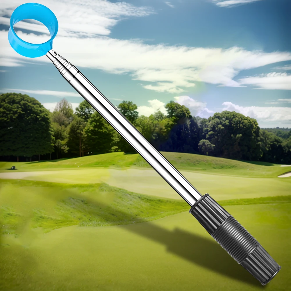 Description Picture 4 of item9ft/12ft Golf Ball Retriever 10 Sections Stainless Steel Telescopic Ball Picker Pick Up Grabber Extandable Golf Training Aids