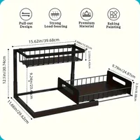 ที่จัดระเบียบใต้ซิงค์, ชั้นวางของแบบดึงออกได้ 2 ชั้น สำหรับตู้เก็บของใต้ซิงค์, ชั้นวางของใต้ซิงค์ 5