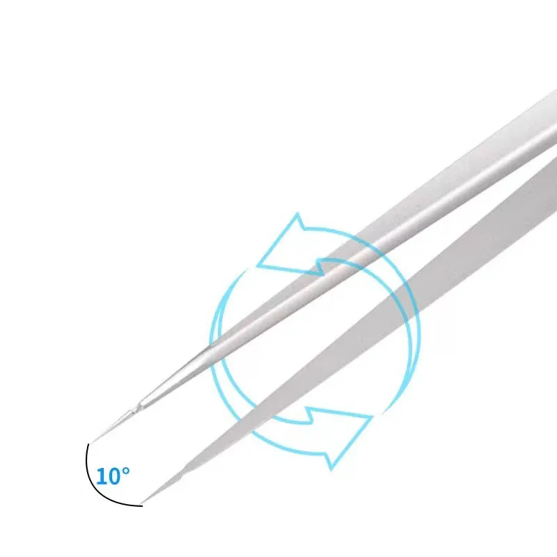 2UUL TW01 3D Hand sanding tweezers Stainless steel high precision tip Super hard extra tip flying wire tweezers