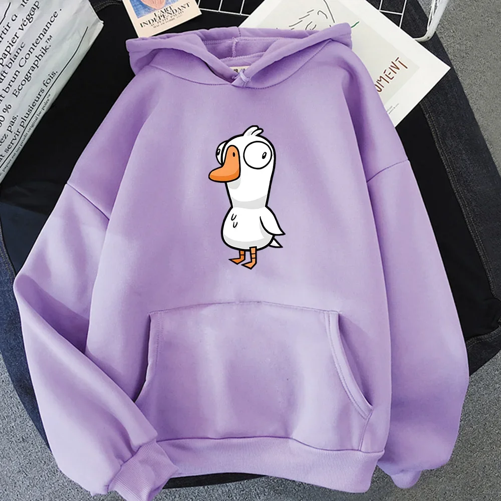 Goose Goose Duck Sweatwear Funny Cartoon Hoody Unisex Autumn Long-sleeve Fleece Hoodie Trendy Popular Sweatshirts Casual Tops