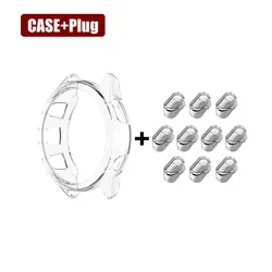 Clear Soft Protective Cover with TPU Dust Plug - Garmin 255 (Transparent White)