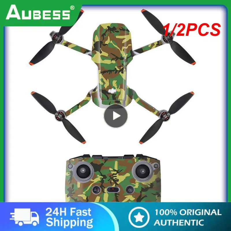 1/2PCS For DJI Mini 2 SE Sticker Waterproof PVC Drone Body Skin Protective Arm Remote Control Protector for DJI Mini 2