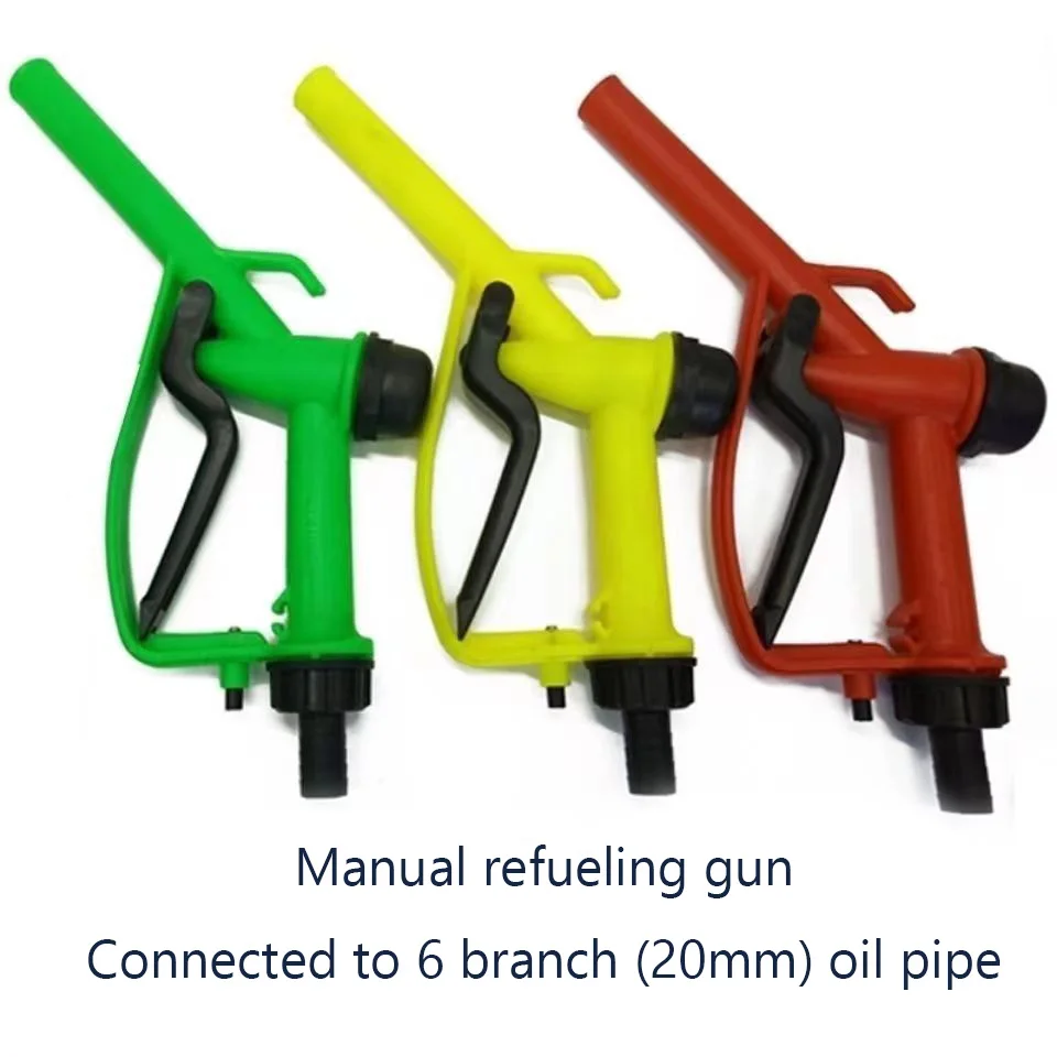 

1PC New Plastic Manual Heavy Duty Fuel Nozzle Gun With Hook Straight Nozzle - Diesel and Petrol Nozzle, Max Flow 45L/M