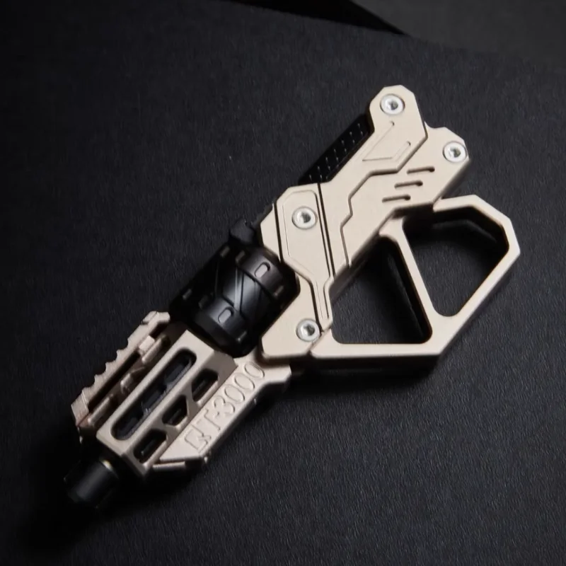 QT-3000 Metal EDC Fidget Spinner Revolver Flip Push Slider Gun