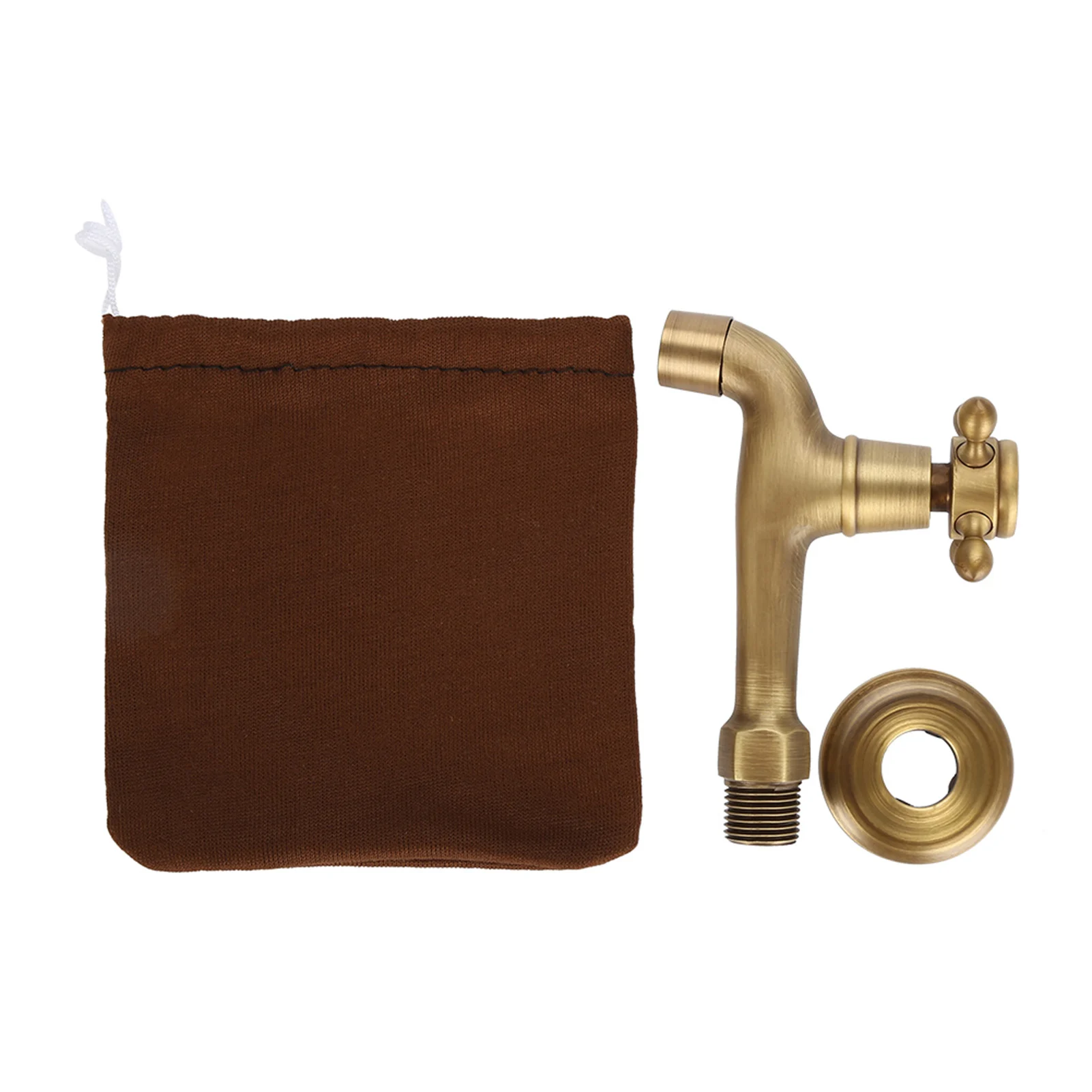 garden bibcocks washing machine faucet water tap faucet Wall Mount Bibcock Retro Brass Small Pool Tap Decorative Outdoor Garden Faucet Washing Machine Mop WC Single Cold Water Taps