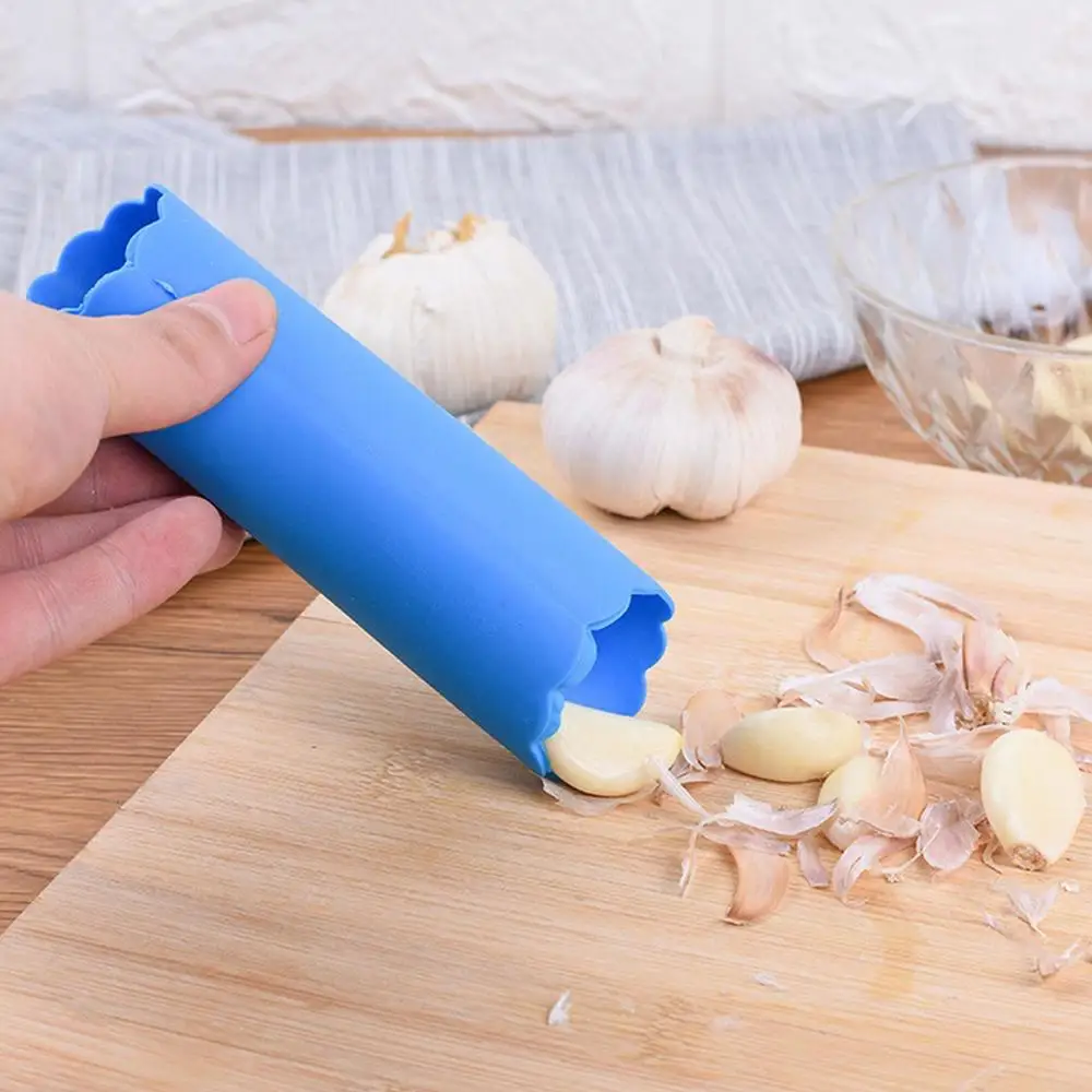 Description Picture 6 of item1pcs Garlic Peeler Skin Remover Roller Keeper Easy Quick to Peeled Garlic Cloves Reusable Silicone Tube Roller Garlic Peeling