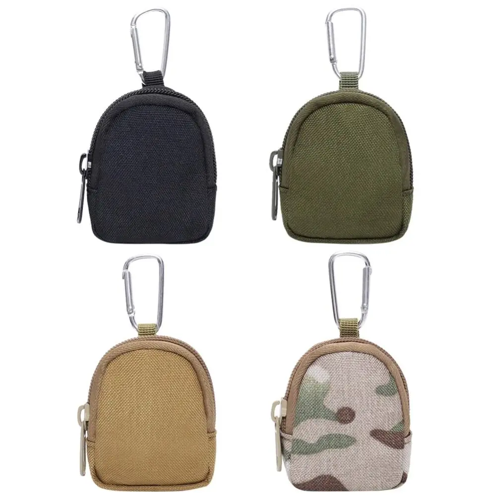 Wear-Resistant Outdoor Coin Purse Zipper Earphone Pouches Functional Key Bag Belt Waist Pouch with Buckle Outdoor Waist Bag