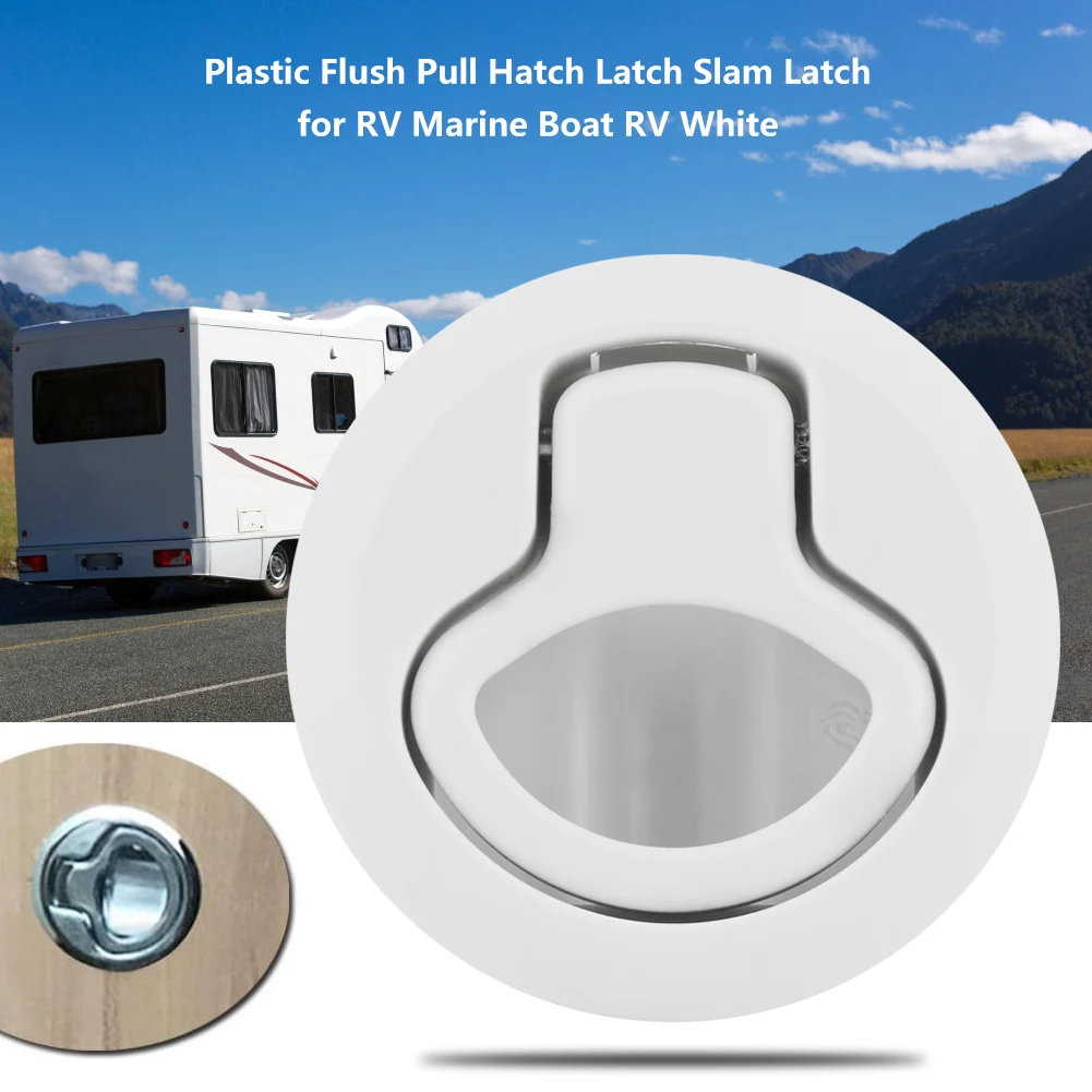 Deck Hatch Hatch Lock Flush Pull Plastic Flush Pull for RV Marine Boat RV
