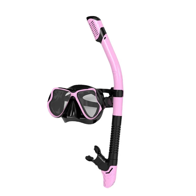 Diving goggles set Professional snorkeling snorkel set Large frame silicone diving mask Full dry snorkel 2
