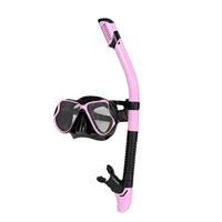 Diving goggles set Professional snorkeling snorkel set Large frame silicone diving mask Full dry snorkel 2