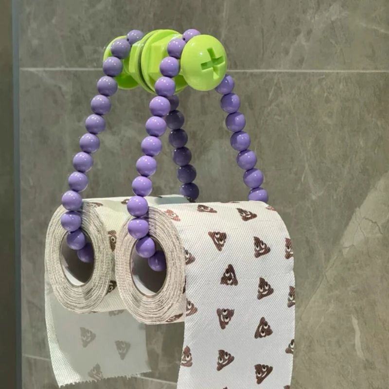 Pearl Hanging Beaded Tissue Holder Toilet Paper Holder Phone Chain Home Storage Organizer Bathroom Decoration Accessories