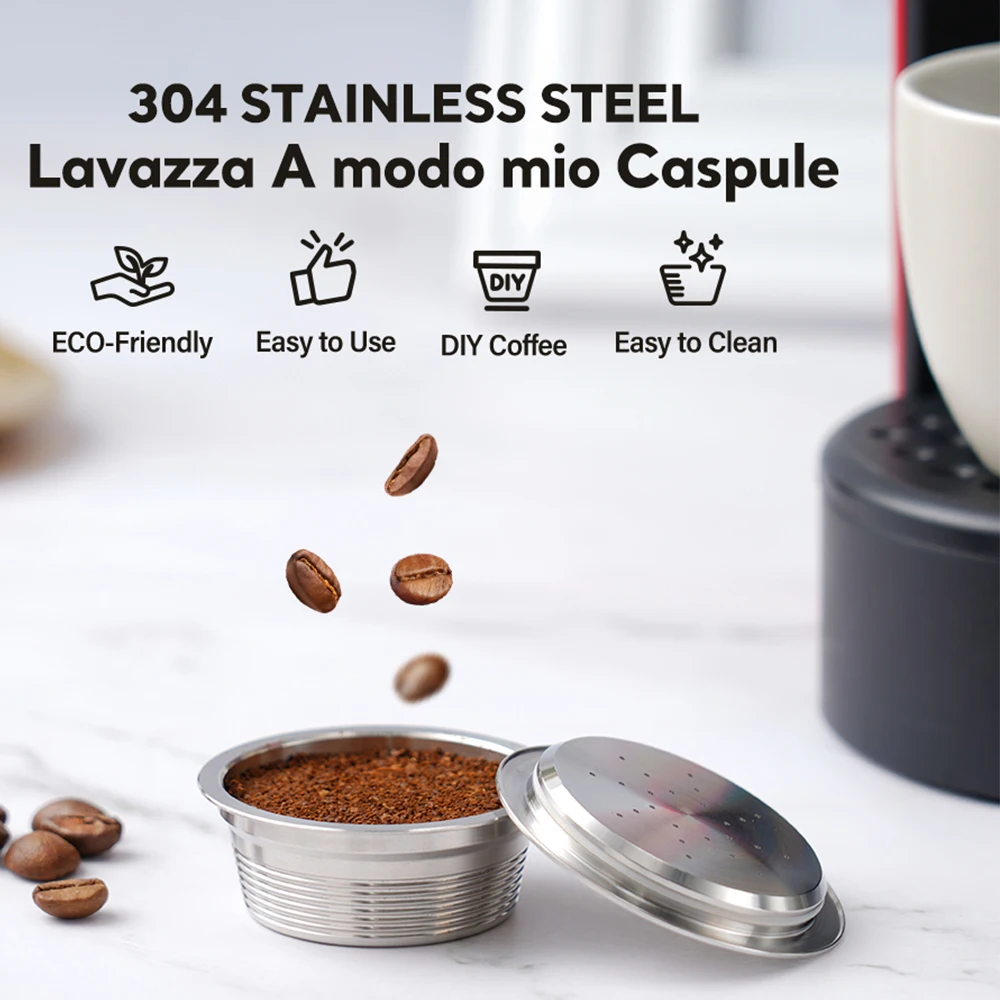 Icafilas Reusable Coffee Capsule for Lavazza Mio Stainless Steel