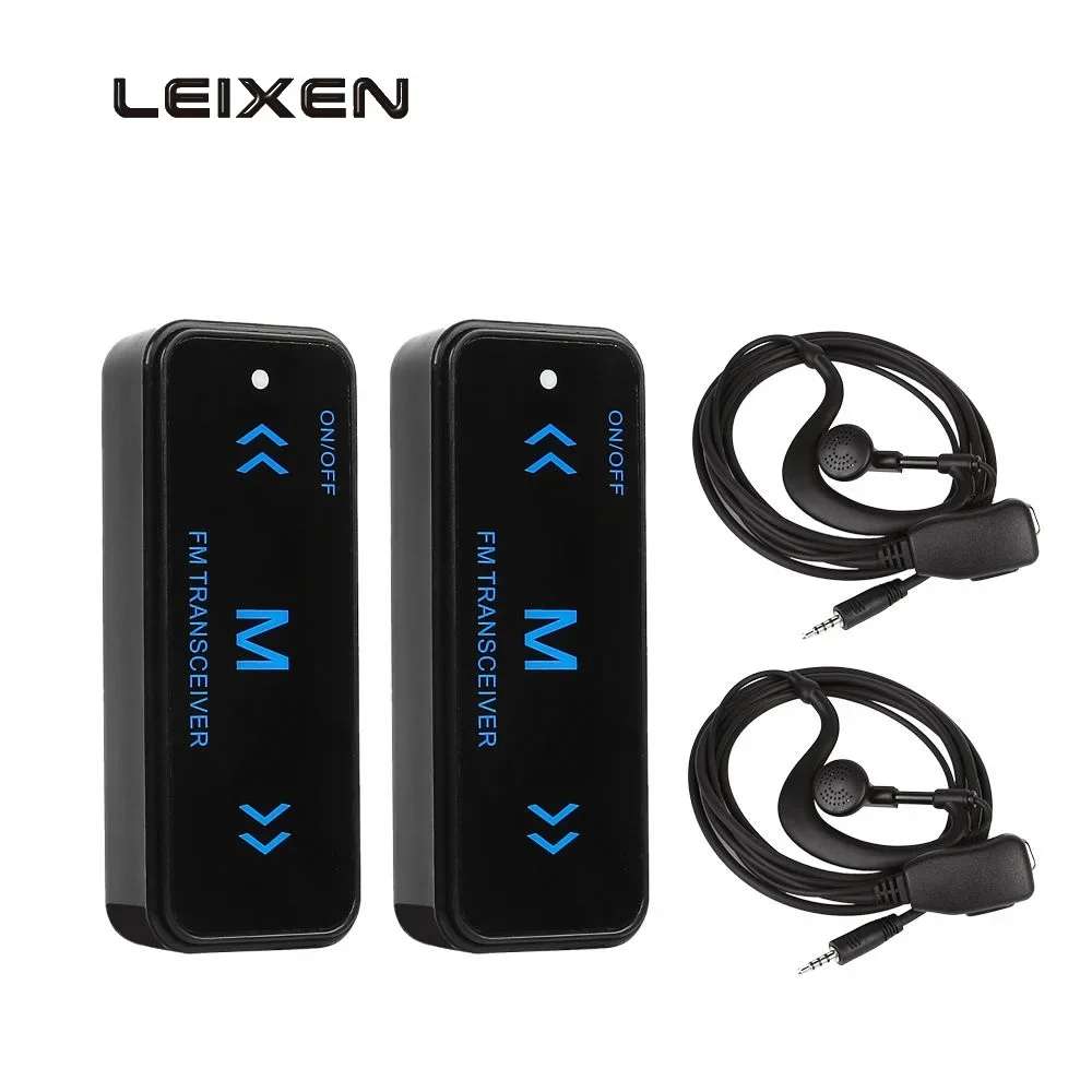 2X LEIXEN VV108 Headset Two Way Radio UHF 400-480MHz 0.5W Walkie Talkie Hotel  Restaurant Bar Salon Wireless Communicaiton