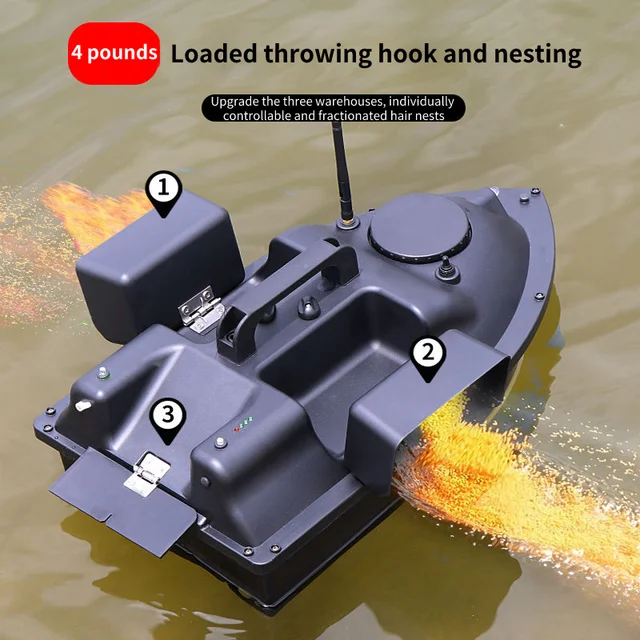 Wireless GPS Fishing Bait Boat 3 Bait Containers Bait Boat Feeder Fish  Finder Device Remote Range 500m Speedboat Fishing Tools - AliExpress