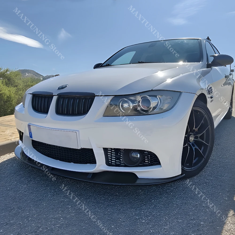 BMW 3 시리즈 E90 E92 E93 M3 2007-2013용 프론트 범퍼 스플리터 2P..