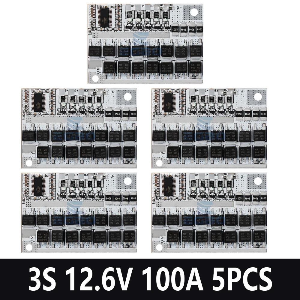 Advanced 100A Lithium Battery Protection Circuit Board with Balance Charging