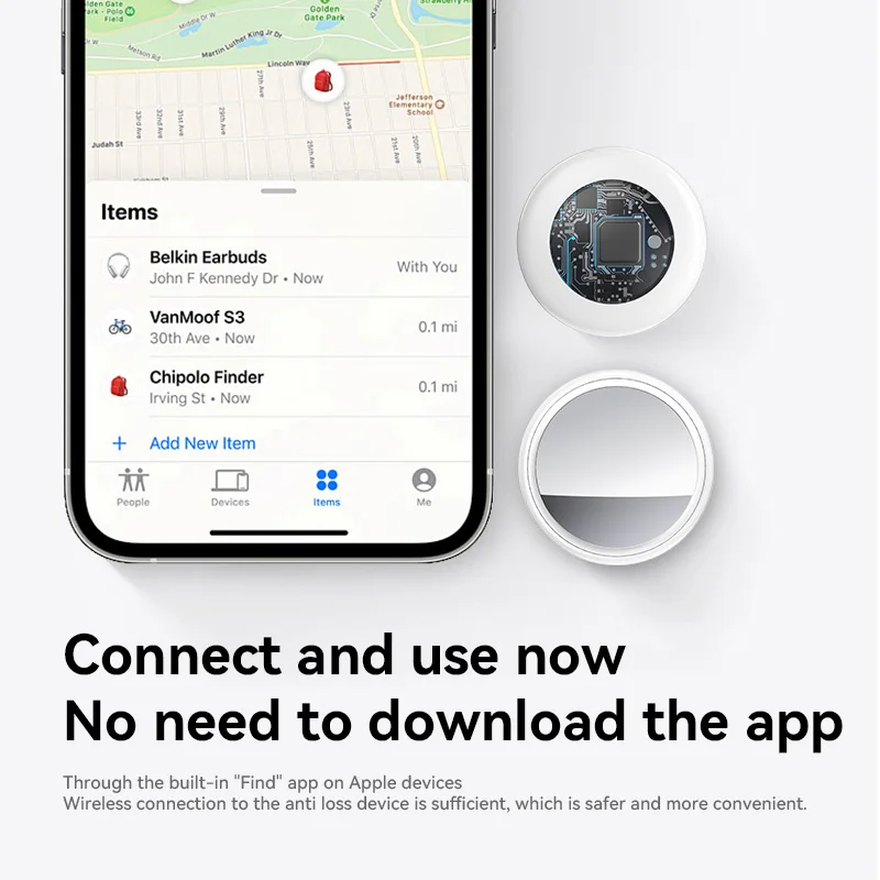 Mini GPS Tracker TX02 Smart Airtag Work With Apple Find My APP Realtime Locator For Pet Key Kids Wallet Finder For iOS System gps locator key finder anti lost tracker anti lose tracker item locator anti lost locator key chain locator