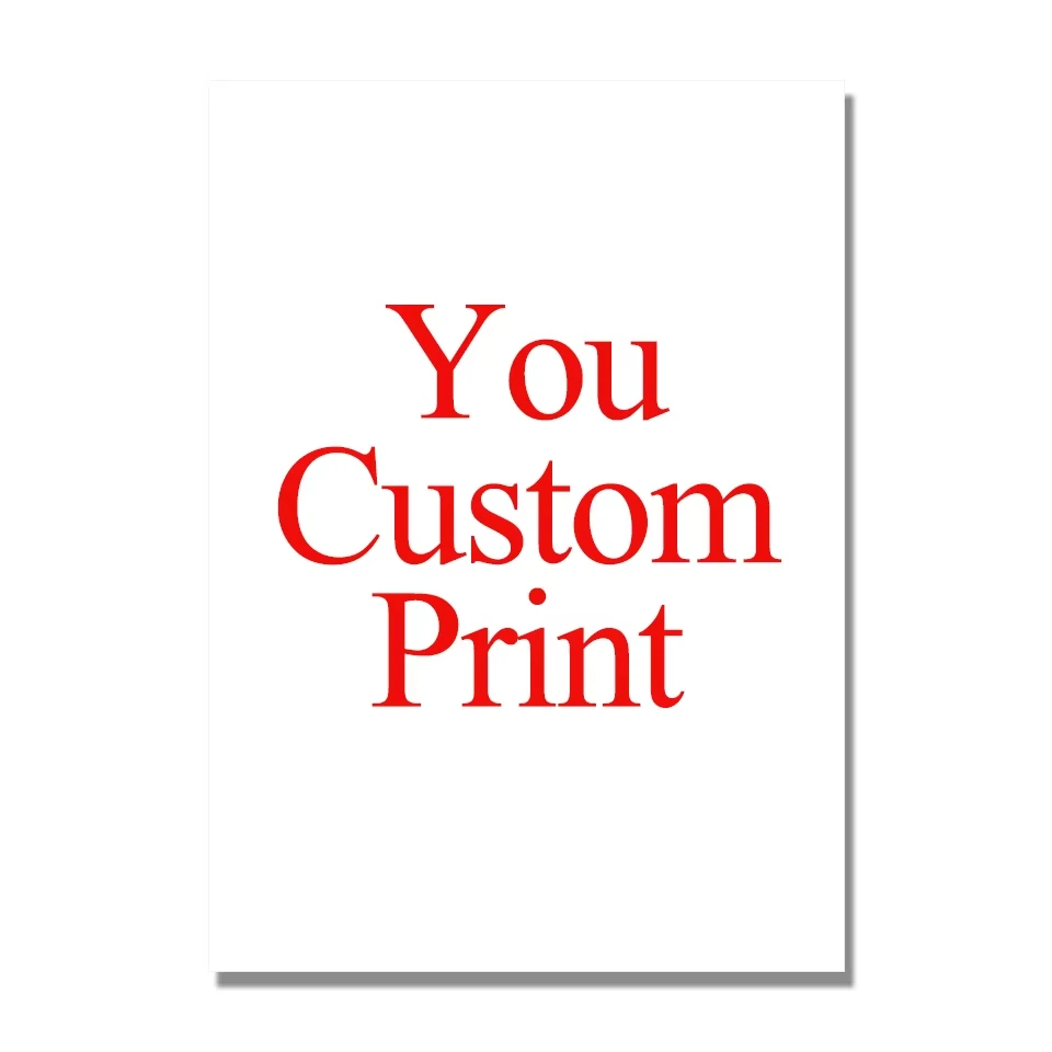 ציור קנבס מודפס בהתאמה אישית לפי התמונה שלך פוסטר קנבס מתנה אישית התאמה אישית דמות חיות מחמד תמונות עיצוב הבית הדפסה