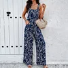 Maternity Clothes Bib Pant Suspender Trouser Loose Casual Female Women Printing Rompers Overalls Wide-Leg Jumpsuit Streetwear 3