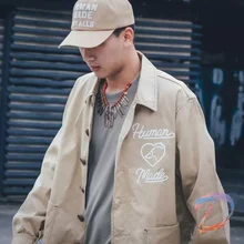 

Human Made Jackets Top Women High Quality Streetwear Love Button Jacket Men