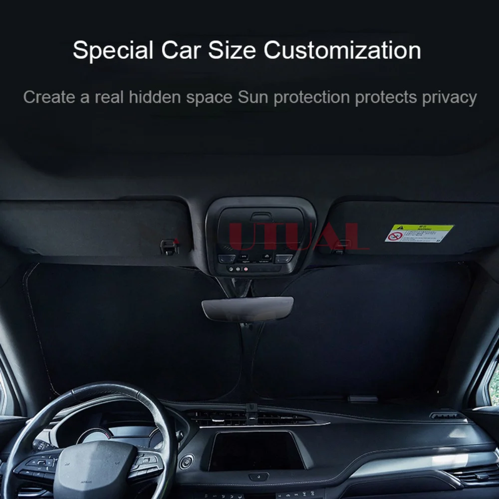 Privacy Sun Shade for Tesla Model 3 Y Custom-Fit Car Side Window Sunshade Blind Shading for Camping Hiking Rest Accessories images - 6