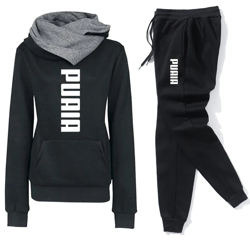 Womens Outfits or Hooded Sweatshirt Daily Commute Party Home Tracksuit Clothing Winter Casual Hot Sales Tops or Woman Pants Set - Image 3