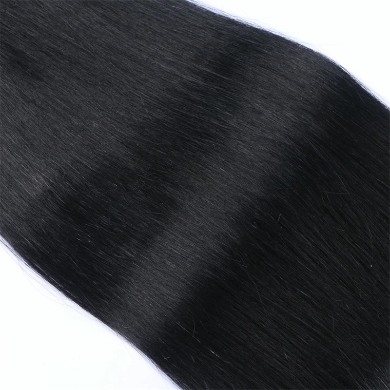 Remy Tape In Human Hair Extensions 50% Tail PU Virgin Hair Extensions 18-28inch Natural Black Skin Weft Human For Women