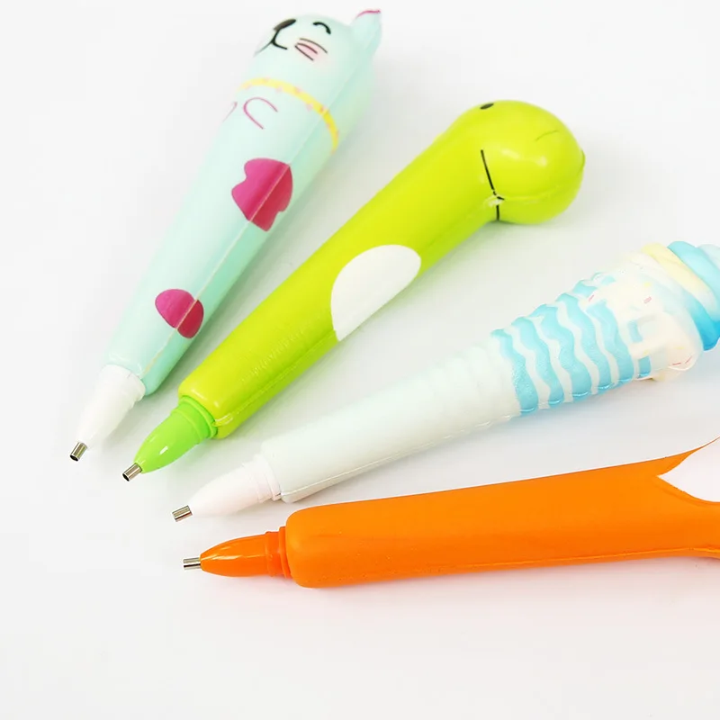 HOMFUN Cute Stress Relief Point Drill Pen 5D Diamond Painting Toy Soft Decompression Pens DIY Crafts Accessories Tool 1pc Random