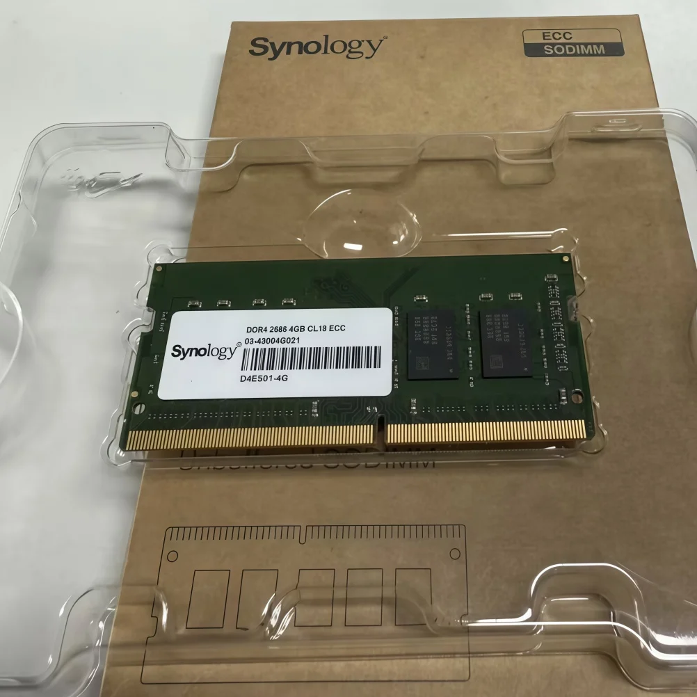 오리지널 시놀로지 D4ES01-4G/8G/16G DDR4 ECC 언버퍼드 SODIMM SO-DIMM 메모리 모듈
