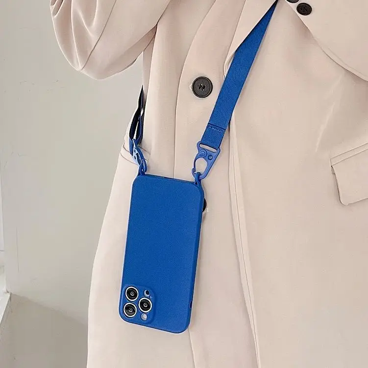 Crossbody Necklace Strap Lanyard Phone Case For iphone 12 13 11 14 Pro