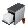 Nugget Ice Maker, 37lbs in 24  2 Way Water Refill Self Cleaning Nugget Ice Maker with Scoop and Basket for H 1