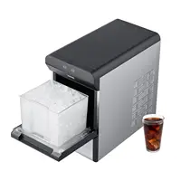 Nugget Ice Maker, 37lbs in 24  2 Way Water Refill Self Cleaning Nugget Ice Maker with Scoop and Basket for H 1