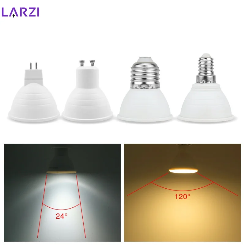 LED Bulb E27 E14 MR16 GU10 GU5.3 Lampada Led 6W 220V 230V 240V 24/120 degree Bombillas LED Lamp Spotlight Lampara LED Spot Light