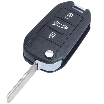 Keyforkess 433MHz ID46 Chip CE0536 / CE0523 Modello RemoteKey Fob 3 Pulsante HU83/ VA2 Lama per Peugeot 807 407 308 307 207 CC di Esperti - KEYECU 433MHz ID46 Chip CE0536 CE0523 Modello RemoteKey Fob 3 Pulsante HU83 VA2 Lama per